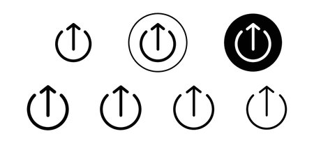 High potency icon vector logo set collection for web app uiのイラスト素材