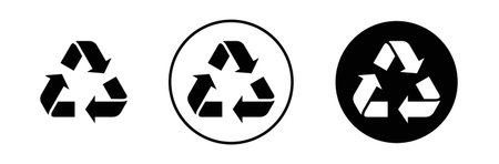 Recycle icon vector logo set collection for web app uiのイラスト素材