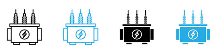 Transformer icon vector logo set collection for web app ui