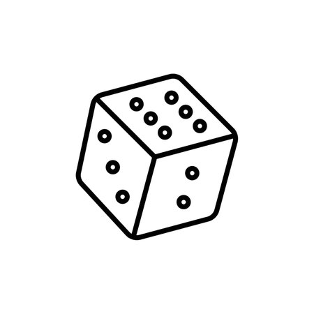 Dice icon vector logo set collection or bundle pack groupのイラスト素材