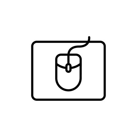 Mouse icon vector logo set collection or bundle pack groupのイラスト素材