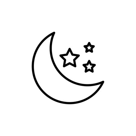 Moon icon vector logo set collection or bundle pack groupのイラスト素材