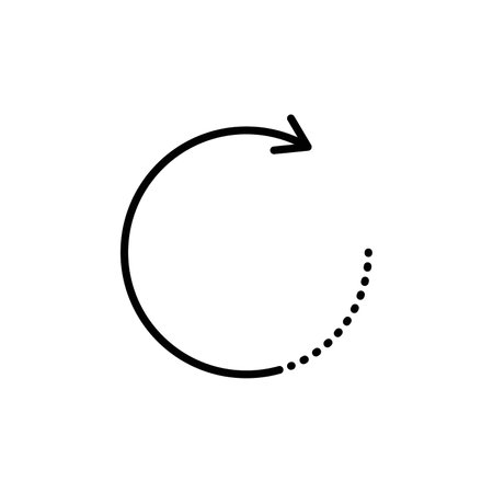 Rotate right icon vector logo set collection or bundle pack groupのイラスト素材