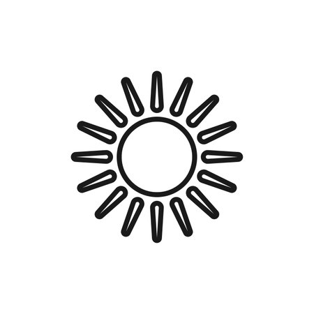 Sun icon vector logo set collection or bundle pack groupのイラスト素材