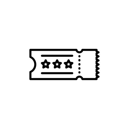 Ticket icon vector logo set collection or bundle pack groupのイラスト素材