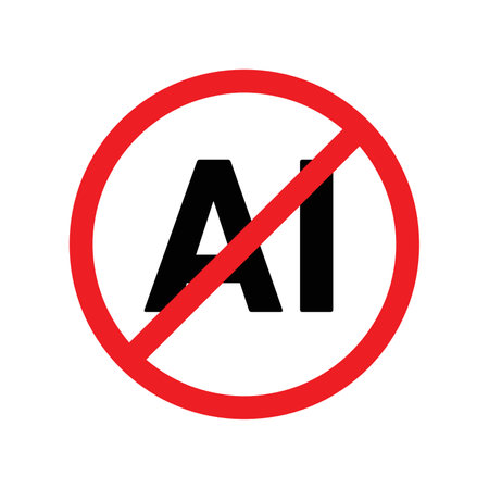 No ai sign vector logo set collection or bundle pack groupのイラスト素材