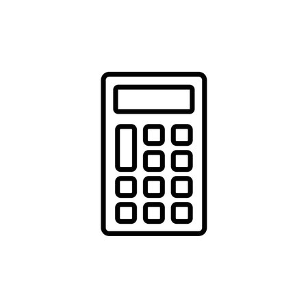 Calculator icon vector logo set collection or bundle pack groupのイラスト素材