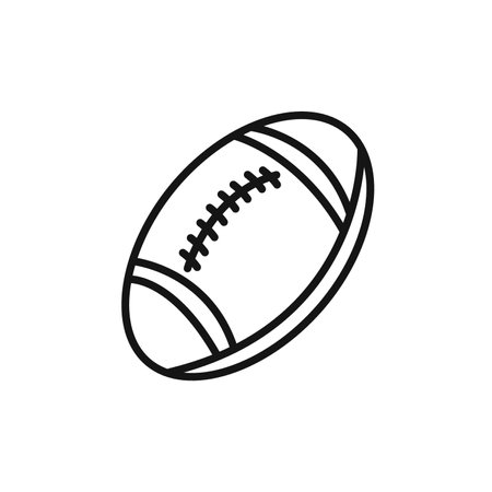 American Rugby ball icon vector logo set collection for web app uiのイラスト素材