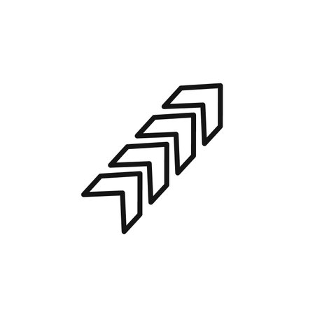 Arrow chevron icon vector logo set collection for web app uiのイラスト素材