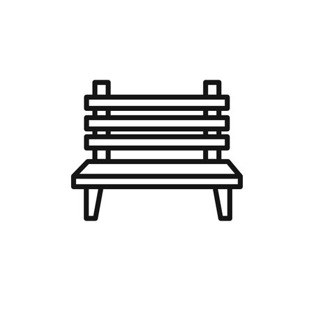 Bench icon vector logo set collection for web app uiのイラスト素材