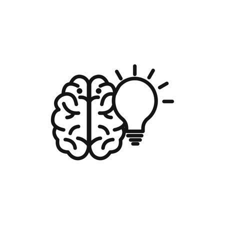 Brain idea icon vector logo set collection for web app uiのイラスト素材