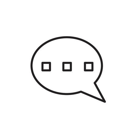 Comment icon (2) vector logo set collection for web app uiのイラスト素材
