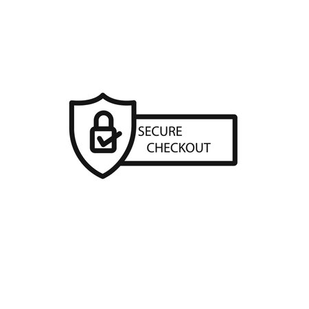 secure checkout icon vector logo set collection for web app uiのイラスト素材