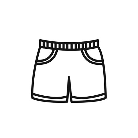 shorts icon vector   set collection for web app uiのイラスト素材