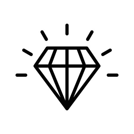 Values icon logo sign vector outline in black and white colorのイラスト素材