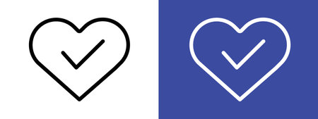 Good health icon logo sign vector outline in black and white colorのイラスト素材