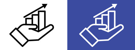 Growing profit icon.epsのイラスト素材