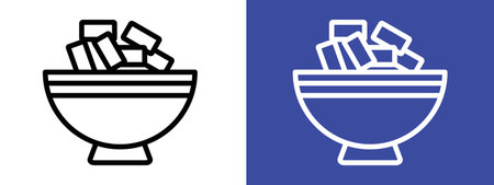 Iftar meal ramadan icon logo sign vector outline in black and white colorのイラスト素材