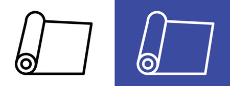 Yoga mat icon.epsのイラスト素材