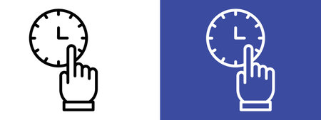Specify at time icon.epsのイラスト素材