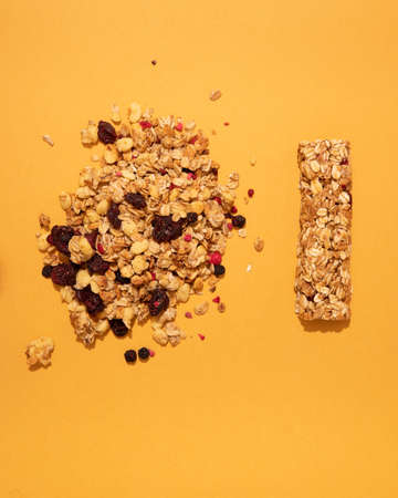 granola bars for vegans and for everyone else. the concept of healthy nutrition