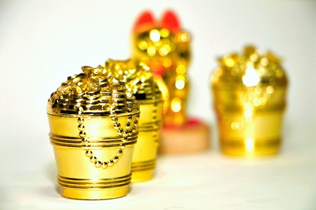 Dept of field image of Chinese money for decorationの写真素材