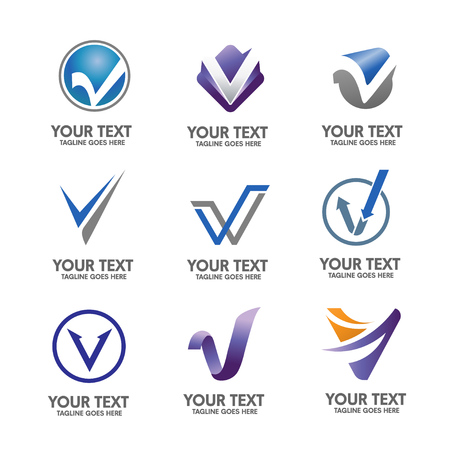 letter v logoのイラスト素材