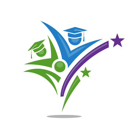 graduation anniversary peopleのイラスト素材