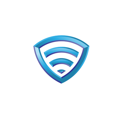 isometric Icon shield 3d vector conceptのイラスト素材