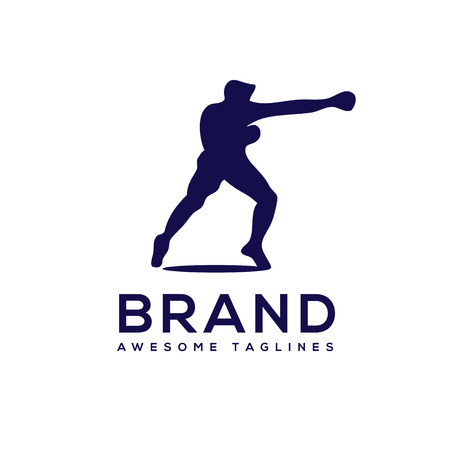 Silhouette Boxing Club Logo vector, Boxing fight logo , Boxing Club T Shirt, Fight Brutal Theme, Boxing Club Training,Boxing Club Fightsのイラスト素材