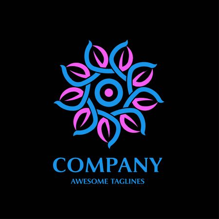 recycle leaf logo . cycle Logo Design Vector .nature leaf Logo Icon.のイラスト素材