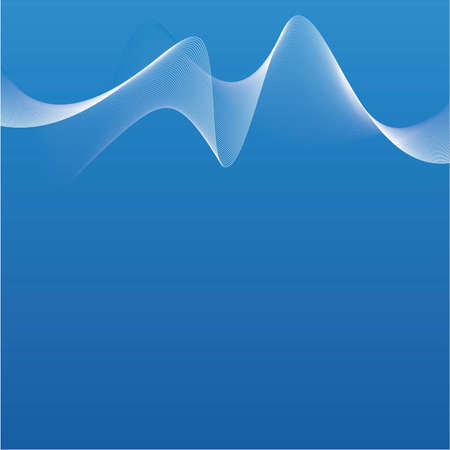 Abstract blue waveのイラスト素材