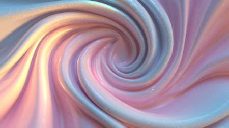 A mesmerizing swirl of pastel colors creates a dreamlike atmosphere, enhanced by sparkling effects, perfect for backgrounds and artistic projects.の素材