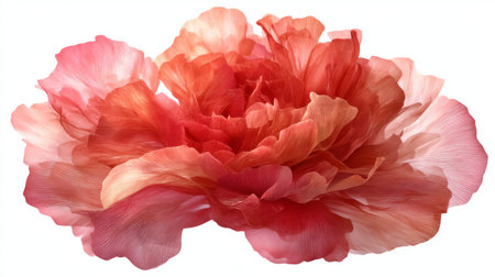 A breathtaking close-up of a stunning multicolored flower, featuring delicate petals in vibrant shades of pink and red, perfect for nature-inspired designs or floral themes.の素材