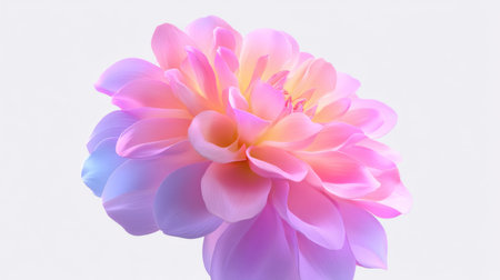 Stunning flower with soft pink and lavender petals, radiating elegance and beauty. Ideal for nature-themed designs, floral arrangements, and artistic projects.の素材