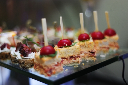 Finger food arrangement - food catering