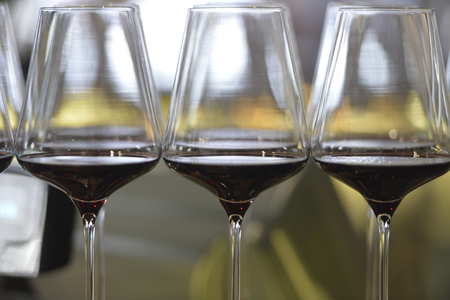 Glasses of red wineの写真素材