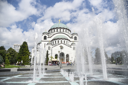 BELGRADE, SERBIA - JUNE 4, 2019: Saint Sava Serbian Orthodox Church in Belgrade, Serbia