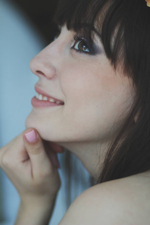 Portrait of a beautiful girlの写真素材