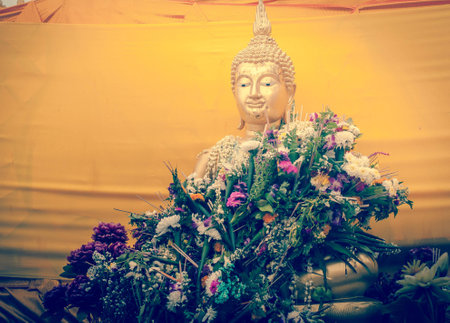 Flowers for worship use for pray the Buddhaの写真素材