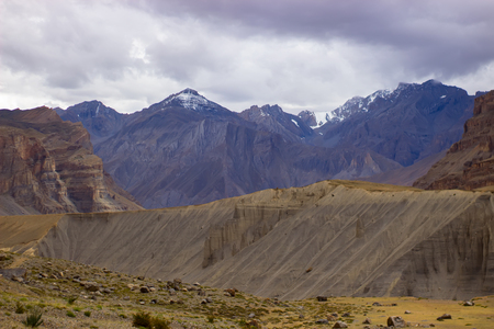 Six types of mountains in one photo. Mountain variety.の写真素材