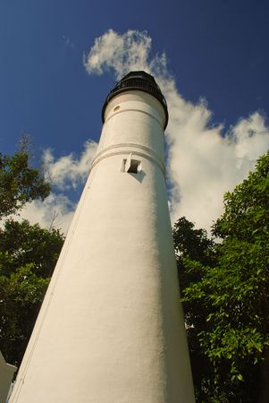 Light soaring in the blue skyの写真素材