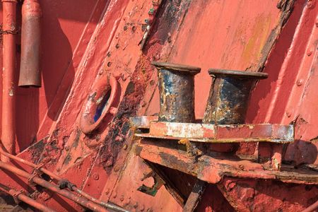 Old rusty shipの写真素材
