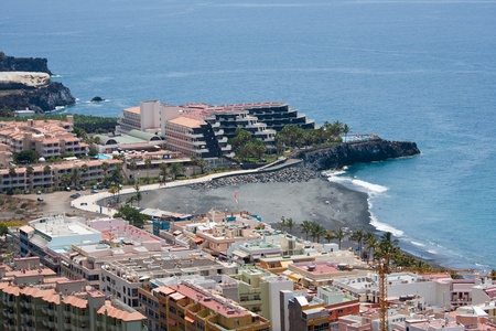 Aerial view of vacation resort at La Palma, Canary islandsのeditorial素材