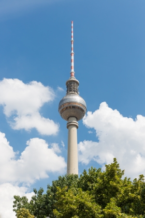 Television tower Berlin at a bright summer dayのeditorial素材