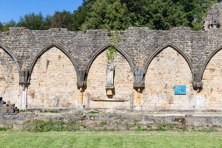 Ruins Abbey in Belgian Ardennes.のeditorial素材