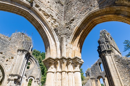 Ruins Abbey in Belgian Ardennes.のeditorial素材
