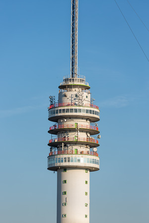 TV and radio tower in Smilde, The Netherlandsの写真素材