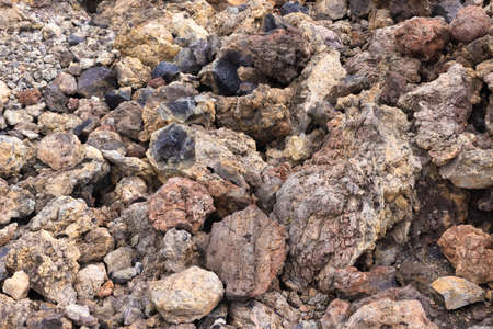 Colorful background volcanic rock near Teneguia. Volkan, La Palma Islandの写真素材