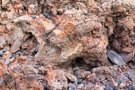 Colorful background volcanic rock near Teneguia. Volkan, La Palma Islandの写真素材